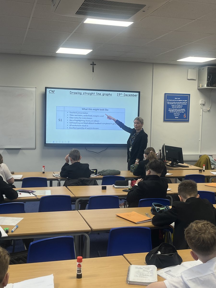 Impressive learning walks in KS3 maths this morning @StPetersSch The focus & commitment from staff & students was superb. Particularly impressed with a Y7 curious student articulately questioning 'You could argue that.' Only one tell tale sign that it is the last week of term 🧑‍🎄