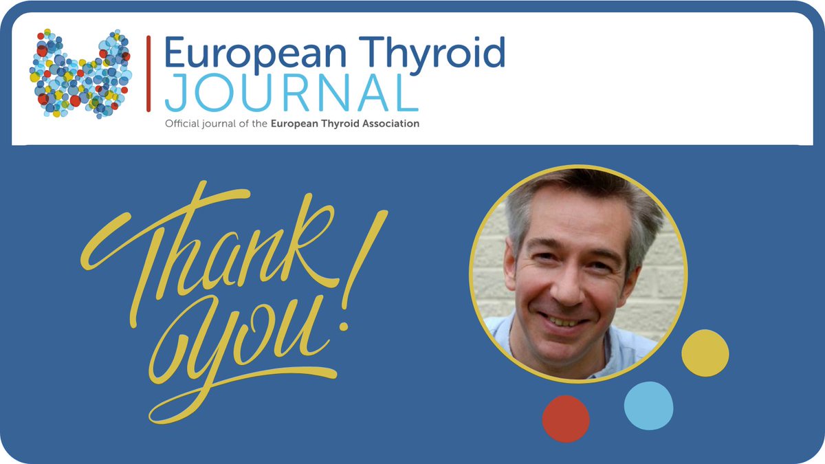 🌟 A huge thank you to our outgoing Editor-in-Chief, Professor Simon Pearce, for his dedication and hard work on the European Thyroid Journal over the last four years! 🌟