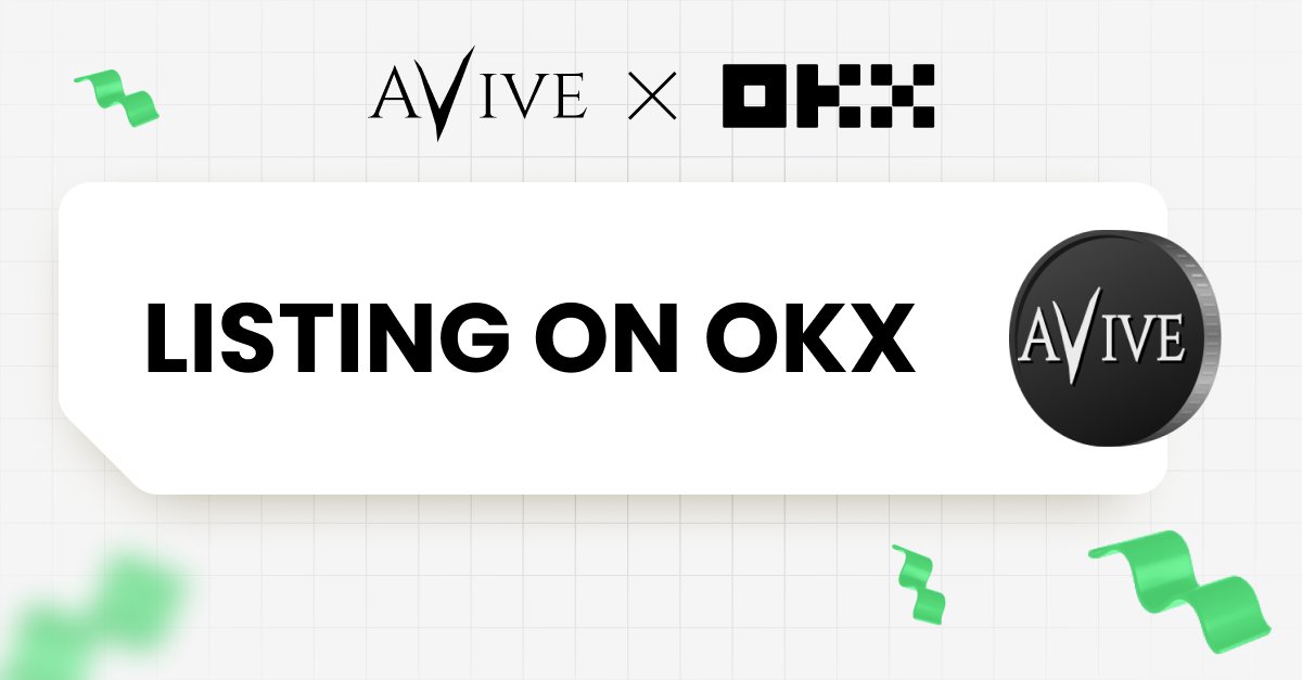 $Avive is now officially listed on @okx  exchange

#Avive #AviveWorld #AviveTestnet #AviveKYC #AviveCitizens #OKX