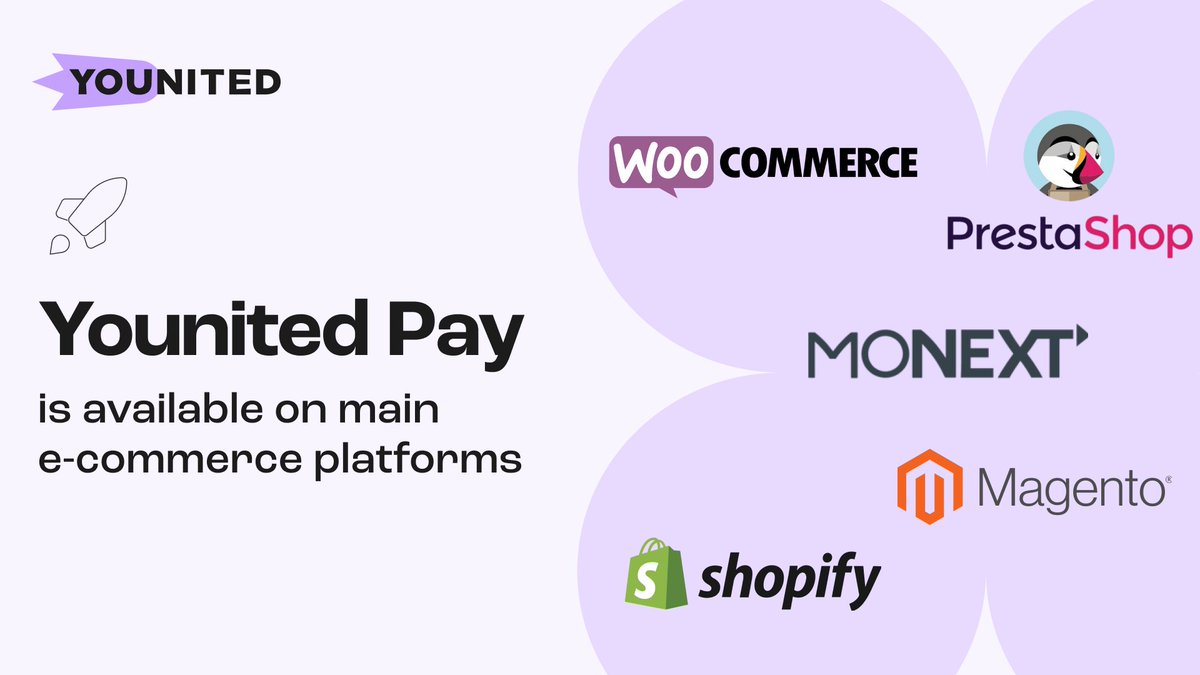 🚀 Exciting news! #YounitedPay now on <a href="/PrestaShop/">PrestaShop</a>, Magento (@adobecommerce), <a href="/WooCommerce/">Woo</a>, <a href="/monextcom/">MONEXT</a>, and <a href="/Shopify/">Shopify</a>. Offering instant credit for up to €50,000 in 3 minutes! 💳 younited.com/en/partners/ #YounitedPay #ECommerce #InstantCredit
