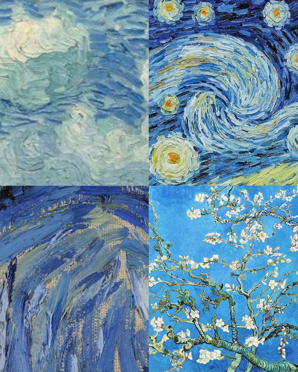 artistryhere's tweet image. van gogh art — blues.