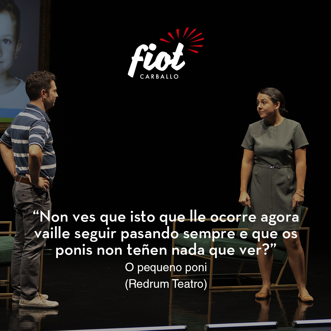 Unha obra de #teatro sobre aceptar o diferente e a necesidade de loitar contra o acoso escolar.

A versión galega que Redrum fixo de ‘O pequeno poni’, escrita por @pacobezerra, estreouse no #FIOT32 ❤️‍🩹