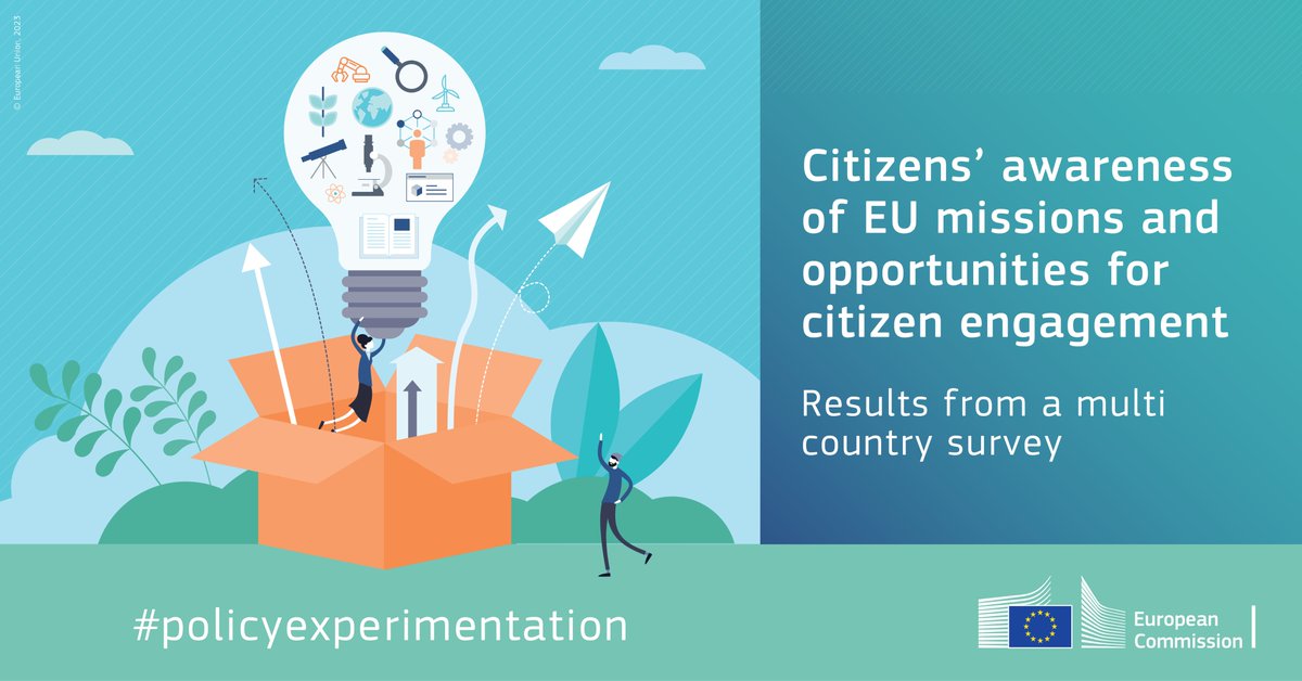 📢 Newly published study reveals citizen enthusiasm for #EUMissions! To further improve citizen engagement the survey shows the need to: 🔹address participation barriers 🔸target youth 🔹invest in diverse citizen engagement methods Learn more 👉 europa.eu/!DG3XBM