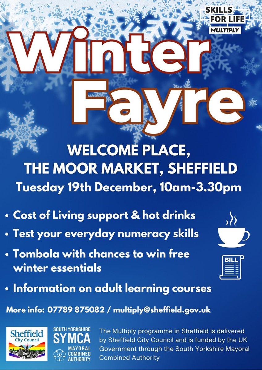 ❄️#WinterFayre at @TheMoorMarket #SheffCityCentre today!!