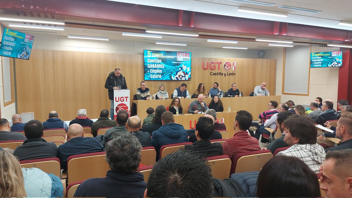UGT FICA CyL (@cyl_fica) on Twitter photo El 5° Comité de <a href="/cyl_fica/">UGT FICA CyL</a> debate sobre temas tales como:
👷El sindicato apostará por la jubilación anticipada
🗓️ Reivindicamos la reducción de la jornada a 32 horas
♻️Transición justa y ordenada
👩🔬Igualdad real en el trabajo
#CyL #negociación #sindicatos #UGT El 5° Comité de <a href="/cyl_fica/">UGT FICA CyL</a> debate sobre temas tales como:
👷El sindicato apostará por la jubilación anticipada
🗓️ Reivindicamos la reducción de la jornada a 32 horas
♻️Transición justa y ordenada
👩🔬Igualdad real en el trabajo
#CyL #negociación #sindicatos #UGT