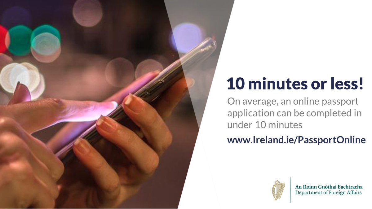 🧳🛫Planning a holiday or weekend break abroad? ⚠️🛂Before you book, ensure passports are in date! ➡️➡️Passport Online is the fastest way to apply for your or your child’s passport, from anywhere in the world Ireland.ie/PassportOnline