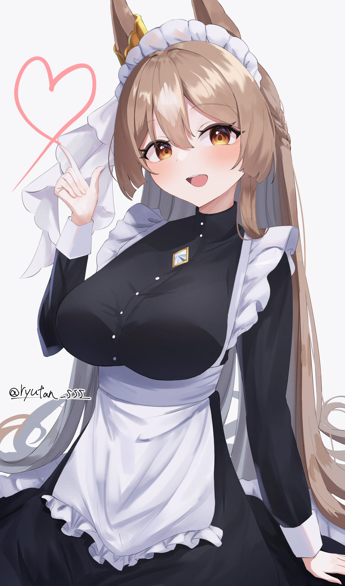 ウマ娘 プレイマット サトノダイヤモンド メイド服 混沌の女神様 GBs9a2cbIAAtZ8t.jpg:large