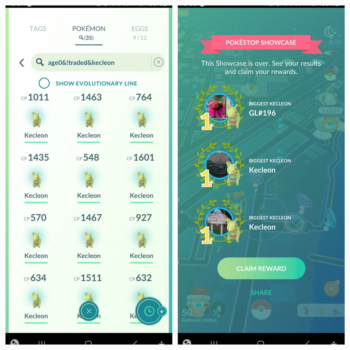 AdonisCreatus's tweet image. Hidden Surprise: #Kecleon 🦎

Nowwww that was alotttt of fun!!! The best kind of Prize is a Surprise!! Again again!! #PokemonGO