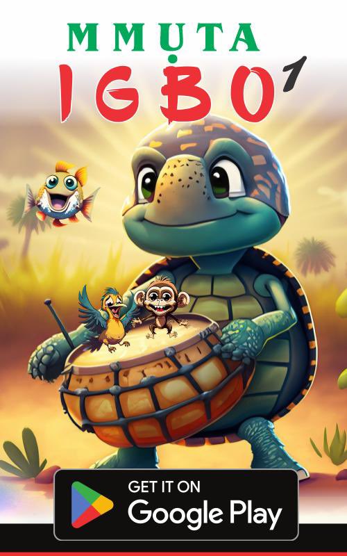 Let me bring all ndị Igbo a good tidings of great joy. 
Ihe ọma. 
Something every Igbo person should have. 

A NEW EDUCATIONAL APP FOR ASỤSỤ IGBO. 

The 1st of The Mmuta Igbo Series

"MMỤTA IGBO 1"

If you have an android gadget, go now and download and thank me later.