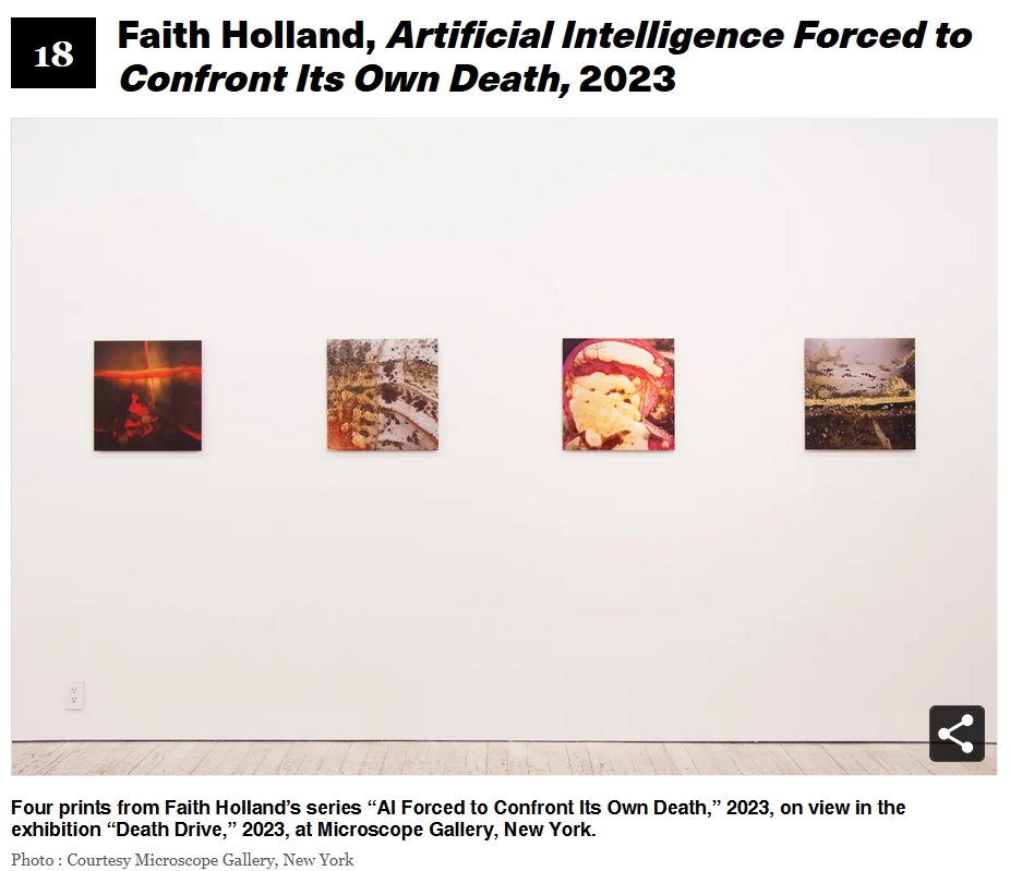 Insanely proud of <a href="/asugarhigh/">Faith Holland</a> right now
artnews.com/list/art-news/…
