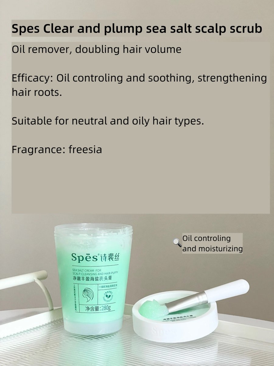 Spes Classic sea salt scalp scrub series
#shampooviral #seasalt #scalpscrub #CREAM #scrub