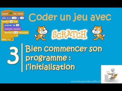 Entraînement #Scratch pour la Nuit du Code (nuitducode.net) au format Cahier Numérique (cahiernum.net). 🕹️ 3 - Bien commencer son programme: l'initialisation ➡️ nuitducode.net/atelier-scratc… Tutoriel vidéo de @jy_labouche #NSI #SNT