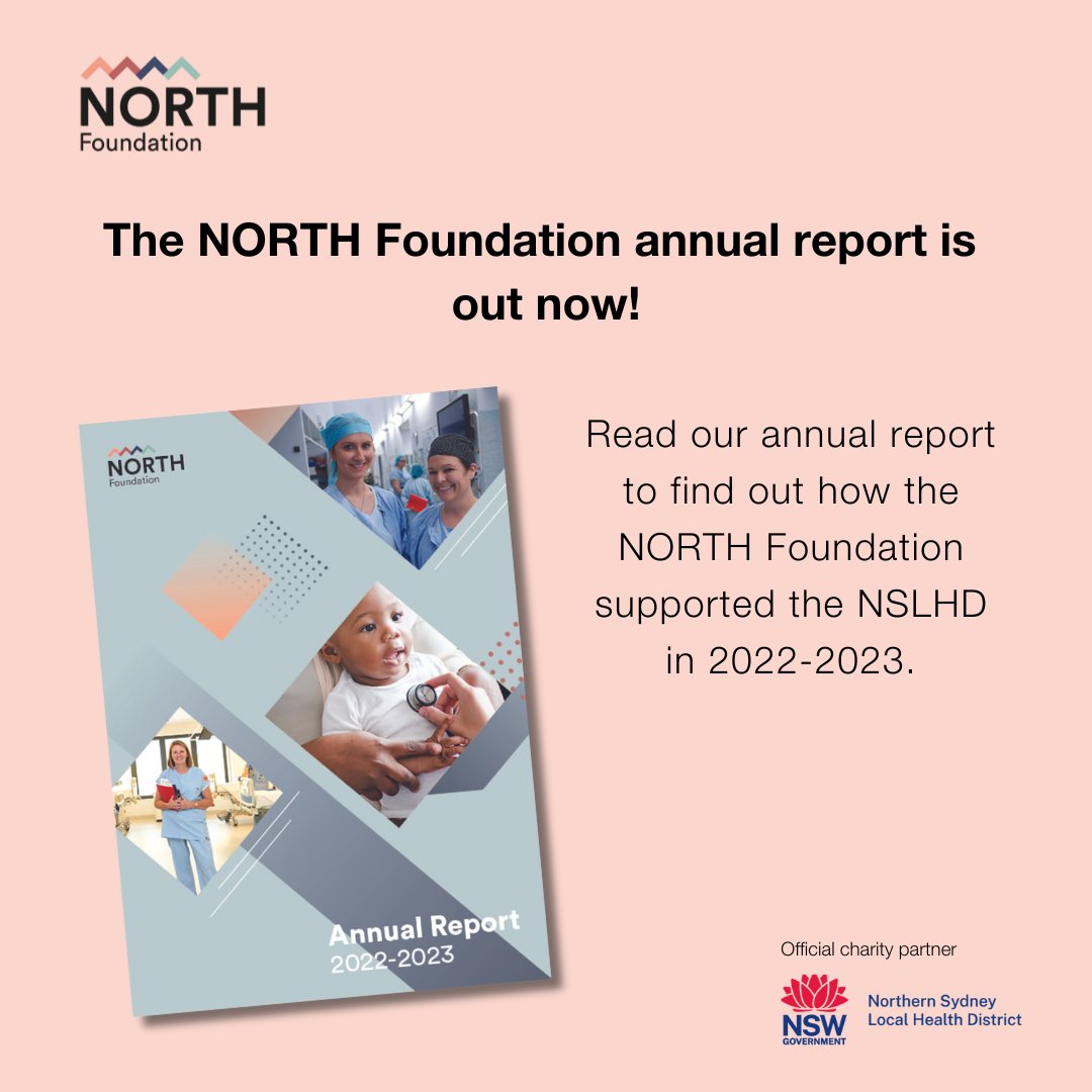 FY23 was an incredible year for the NORTH Foundation, with $11M raised and 17 projects supported by our grants program. Our Annual Report highlights the impact our invaluable donors have had in enhancing health outcomes for patients across #nthsydhealth, online.flippingbook.com/view/10146793/