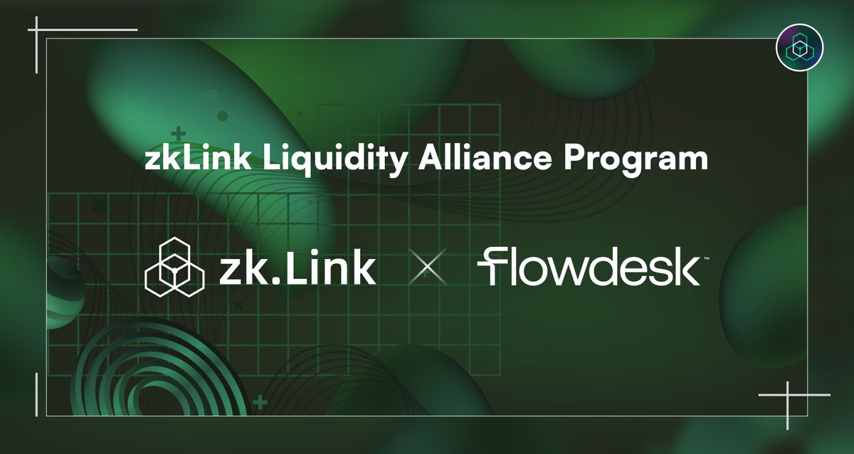 Announcing our second partner joining the #zkLink Liquidity Alliance - Flowdesk @flowdesk_co! Flowdesk provides a wide range of digital assets services such as market making, OTC trading, and treasury management. Our collaboration with #Flowdesk will unleash…