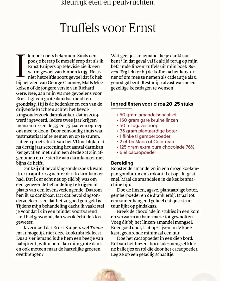 jokeboon's tweet image. Een bekentenis én heerlijke truffels. Mijn kookcolumn én recept vandaag in @trouw @ministerVWS @MinVWS @StDarmkanker @MLDS #bevolkingsonderzoek
#kookmetjokeboon #recipe #recept #vegan #chocolate #chocolade  #darmkanker #cancer