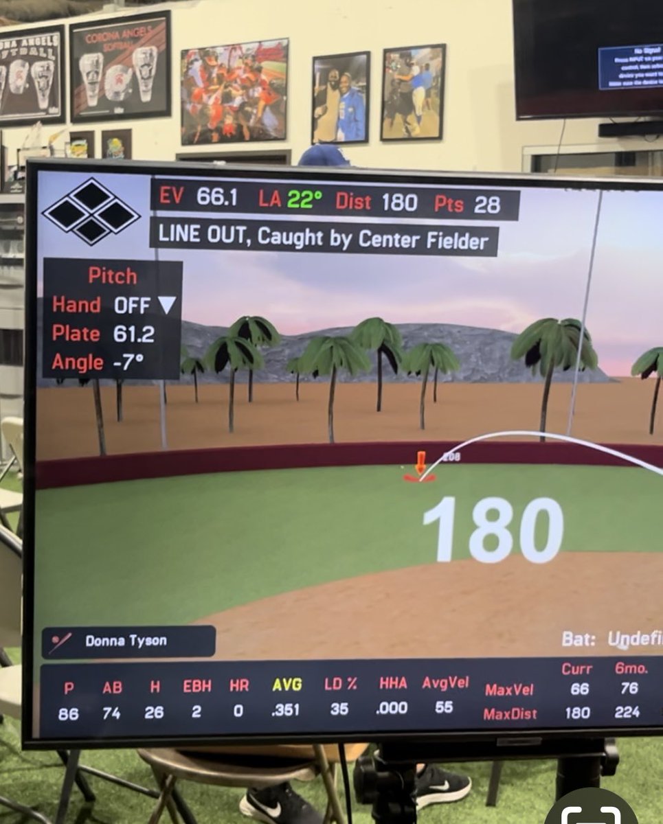 Sofia_Hdz2026's tweet photo. Hitting tonight with Coach Marty. Objective: Timing and landing on TIME. Also worked on bat angel and EV. Tonight my EV with dimple balls was 66.1. Watch my balance and lower leg work.
#lefty #linedrivehitter #hittingpractice #leftywithpower #maxexitvelo73
#coronaangels #coronaangelsslye #coronaangelstyson
@USASoftballJWNT
@USASoftball
@ondecksoftball
@ExtraInningSB