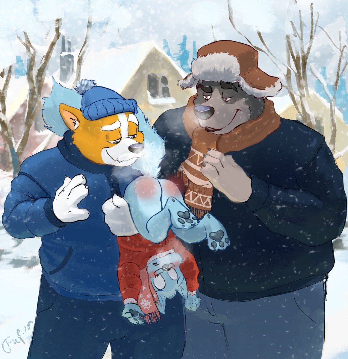 🔞FUFER🔞 (Commission are open) (@theothespanko) on Twitter photo Commission for <a href="/Corgi_Redrocket/">Daddy Rocket</a> also featuring <a href="/WallytheBear1/">Wally Björnen</a>
Two big daddies keeping me warm >/////< Commission for <a href="/Corgi_Redrocket/">Daddy Rocket</a> also featuring <a href="/WallytheBear1/">Wally Björnen</a>
Two big daddies keeping me warm >/////<
