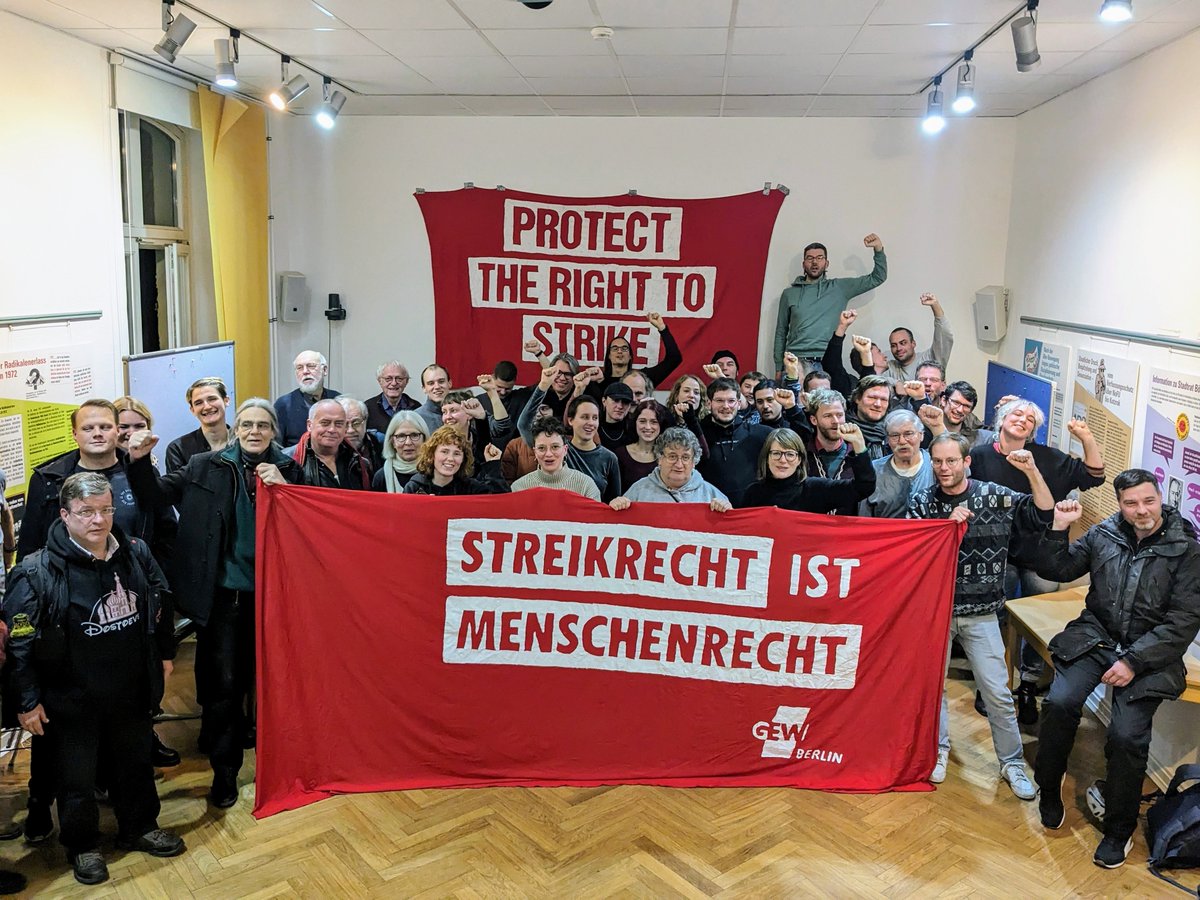 Kampagne für ein umfassendes Streikrecht tweet media