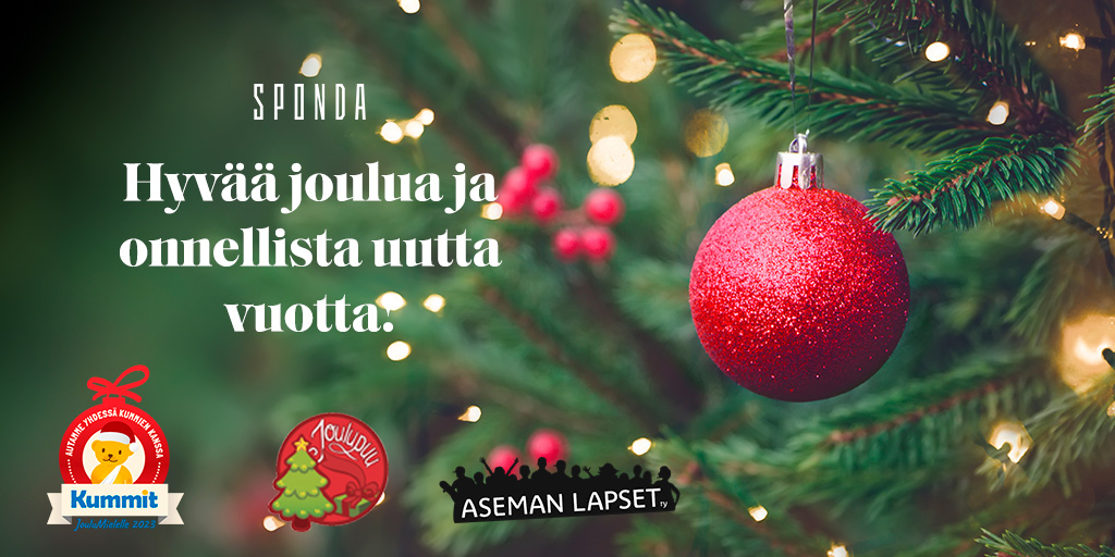 Valitsimme jälleen henkilökuntamme kanssa vuosittaisen lahjoituskohteemme. Tänä vuonna halusimme auttaa lapsia ja nuoria. Lämmin kiitos teille <a href="/AsemanLapsetRy/">Aseman Lapset</a> ja <a href="/Kummitry/">Kummit</a>, teette tärkeää työtä❤️
Lue artikkelistamme lisää: sponda.fi/hyvantekevaisy…