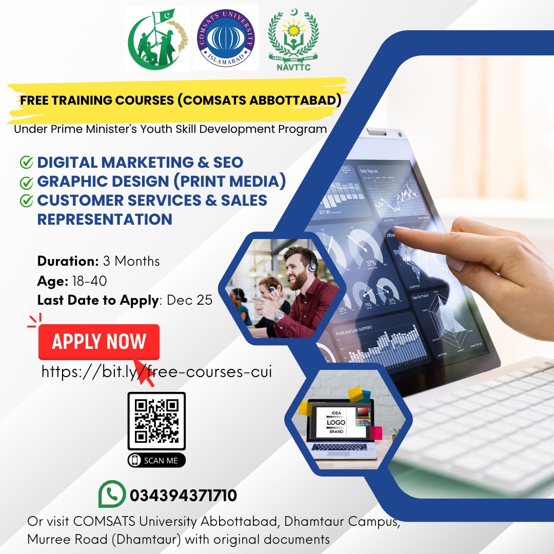 cuiatd.edu.pk/free-training-…
instagram.com/p/C1BoZktIC-T/