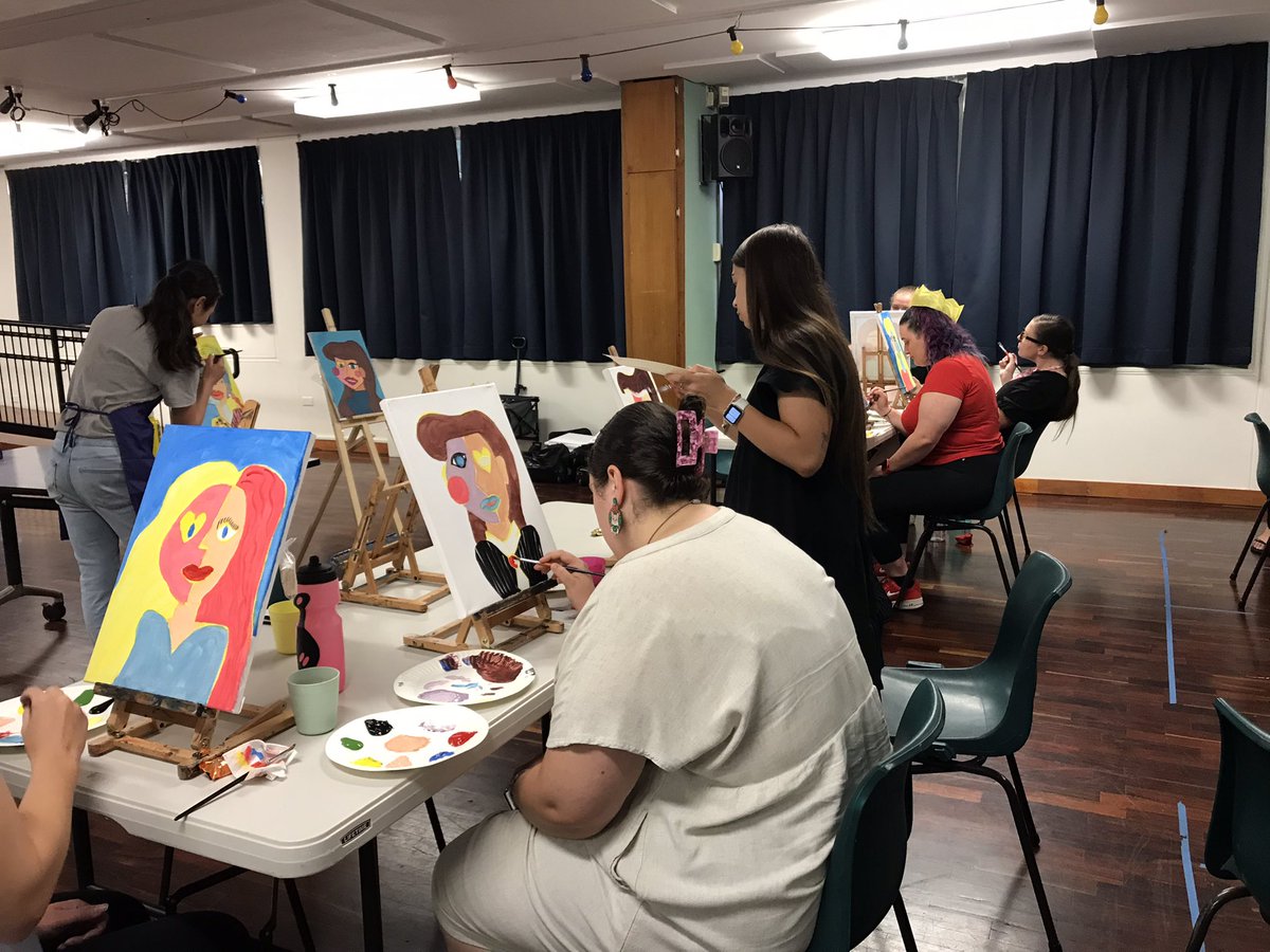 Great way to end 2023, with a visual arts workshop <a href="/WhalanPS/">Whalan Public School</a> on portraits, Picasso style - great fun painting a buddy!