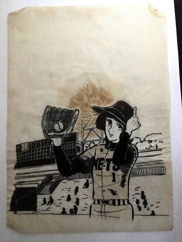 #おまえらマジで25年以上前に描いた絵を投げる勇気があるのかキャンペーン
50~40年位前にトレッシングペーパーにトレスした絵じゃ♪🥴当時、蛍光ペンで色付けしたんじゃが経年劣化でへんてこな色になってしもうとるwww