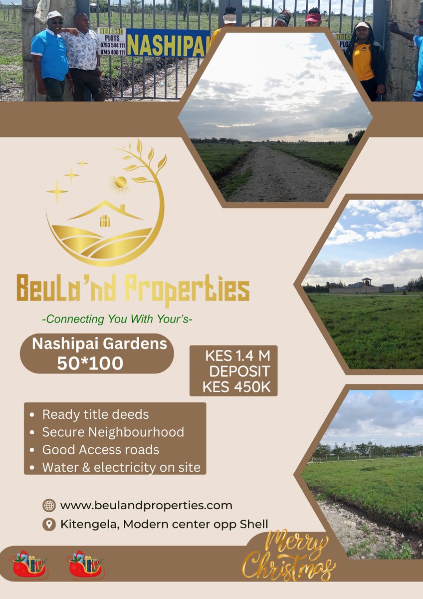 DennisBeuland's tweet photo. NASHIPAE GARDENS ACACIA KITENGELA
❤️Size 50 by 100 at 1.4M
❤️Pay 30% bal in one year
❤️All social amenities available
❤️It's 4km from Ola petrol station.
❤️ Suitable for immediate settlement
❤️Well beaconed with individual title deed
❤️We have everyday Free site visit https://t.co/vP7j7c6zgT