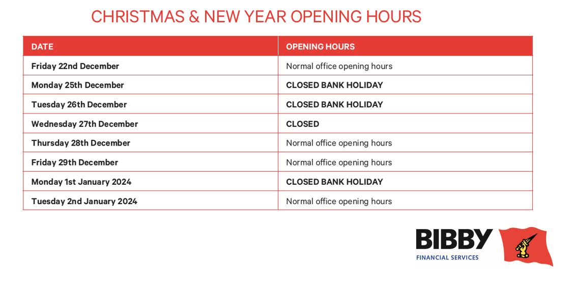 It's beginning to look a lot like Christmas! 🎄 As the holiday season is upon us, please see our opening times during the Christmas and New Year's period: