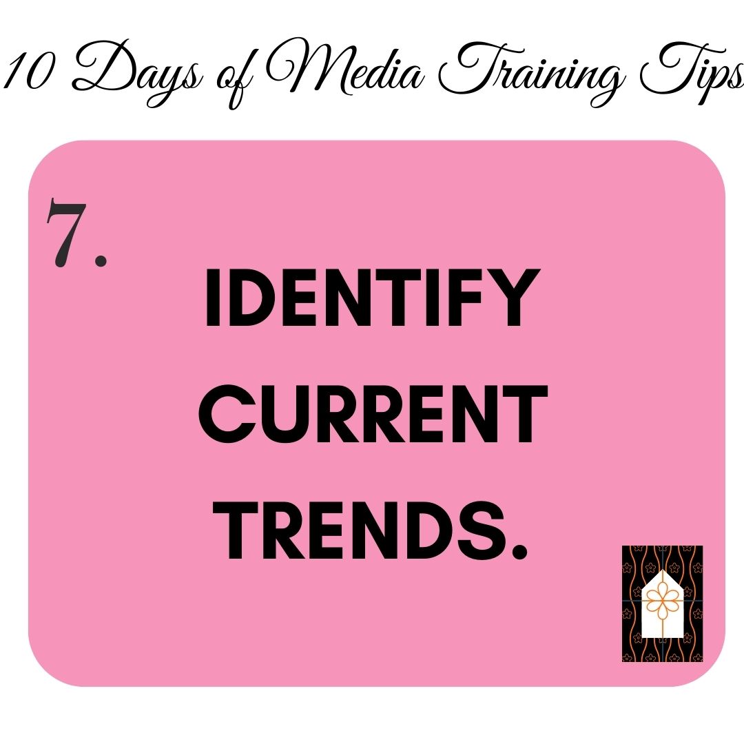 Journalistic arithmetic says one example or instance is interesting because it’s unusual and surprising. We advise participants in our media coaching to introduce trends when talking to journalists.

#daysofchristmas #mediatraining #christmas #media #journalism