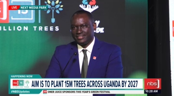 .@KKariisa, Group CEO, @nextmediaug: Today we launched the 15 Million Trees Campaign, however, it’s not about 15 million trees. It’s about planting trees in general and creating partnerships with Ugandans to be aware. #NBSUpdates