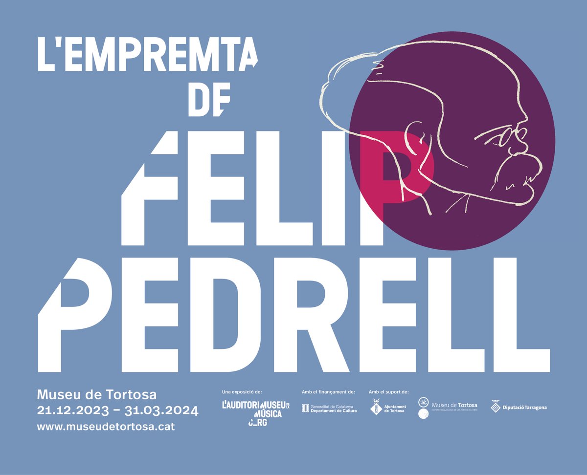 CULTURA | 'L'empremta de Felip Pedrell', una exposiciódel Museu de la Música de Barcelona – Centre Robert Gerhard inaugurada el 2022 commemorant el centenari de la mort del musicòleg i mestre tortosí, arriba al @MuseudeTortosa ❗Inauguració: 🗓Dijous 21 de desembre ⏰18.00