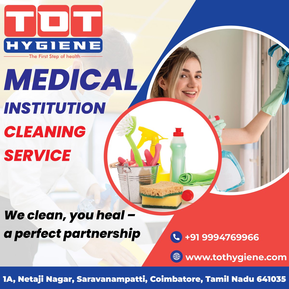 🌐See it here: tothygiene.com
📞Callnow: 9994769966

#TOTHygiene #MedicalCleaning #CleanAndSafe 
#MedicalInstitutionCleaning #InfectionControl
#CleanHealth #SanitarySolutions #HealthFacilityClean
#HealthcareMaintenance #ProfessionalCleaning
#Coimbatore