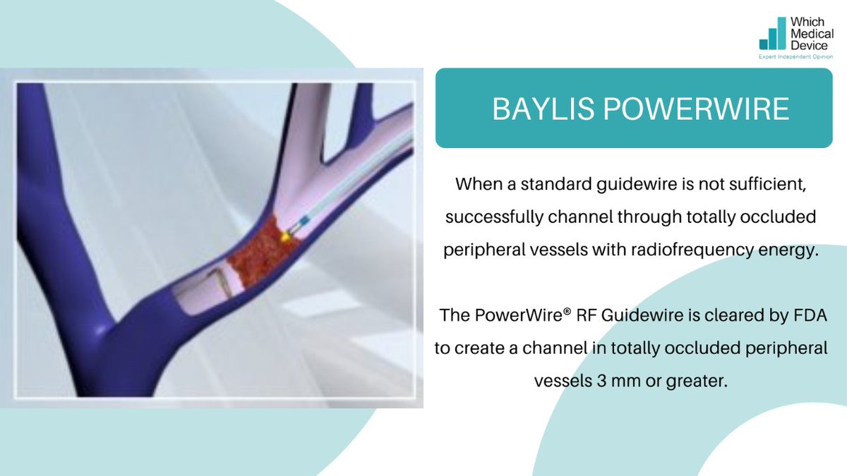 Explore the Baylis PowerWire by BVM Medical, an RF-enabled wire designed for vessel recanalisation. Ideal for chronic venous occlusions like iliac veins, SVC, and more. Learn more and share your reviews: 🔗 tinyurl.com/2p94bbcb #VascularHealth #IR #BaylisPowerWire
