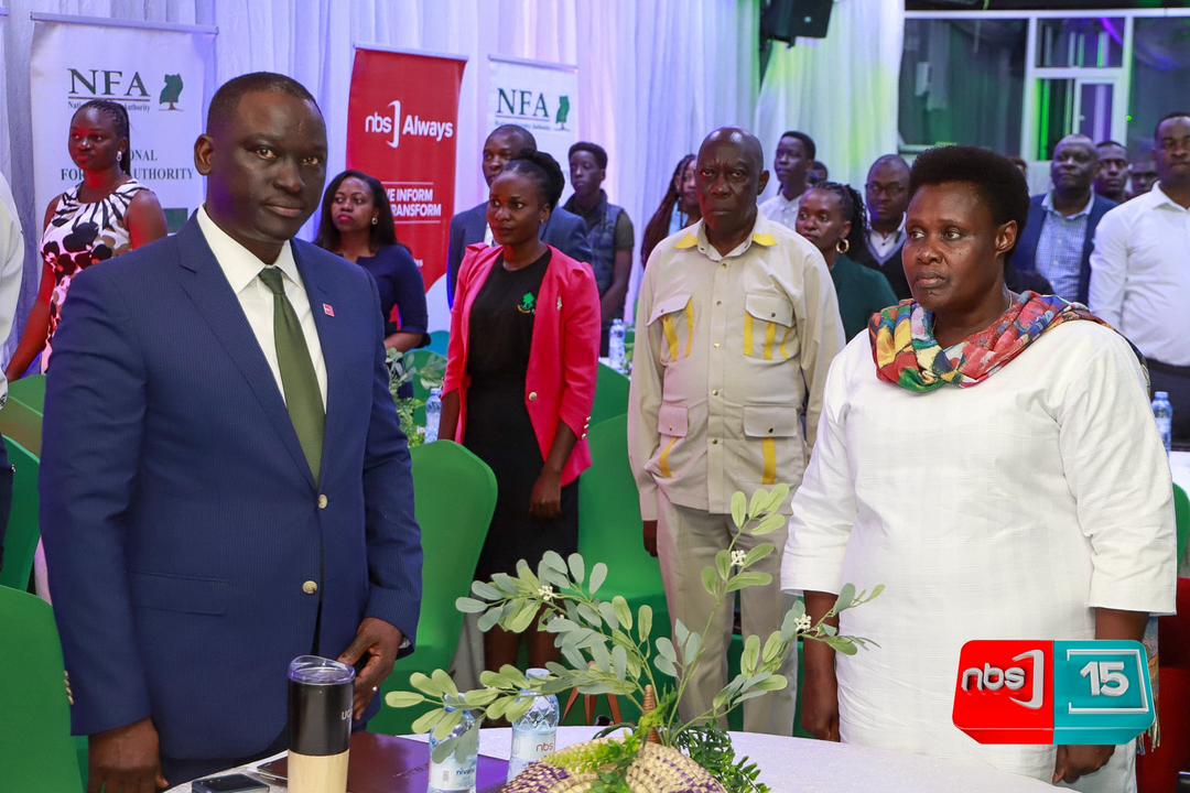 Her Excellence the VP of the Republic of Uganda @jessica_alupo is the chief guest at the launch of 15Mtrees initiative at the @nextmediaug Park. 📷 @nbstv