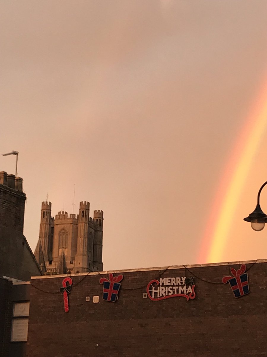 Christmas rainbow.