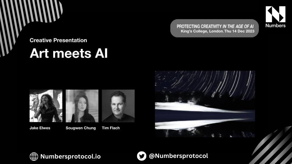 Join @numbersprotocol creative presentation on the 14th of December for, 'Art meets AI'! 

See how artists are fusing art and AI. 
Artists like: Sougwen Chung, Tim Flach and so on.
🔗 protectingcreativity.ai

$NUM #NumbersProtocol #ArtMeetsAI #CreativeInnovation