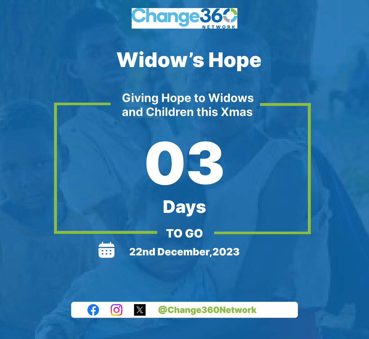 It’s the season of Love, Let’s share and spread love as we touch lives this Xmas.🎅🥳🥳🥳The Countdown has begun 🥳🥳🥳🥳#Change360Network