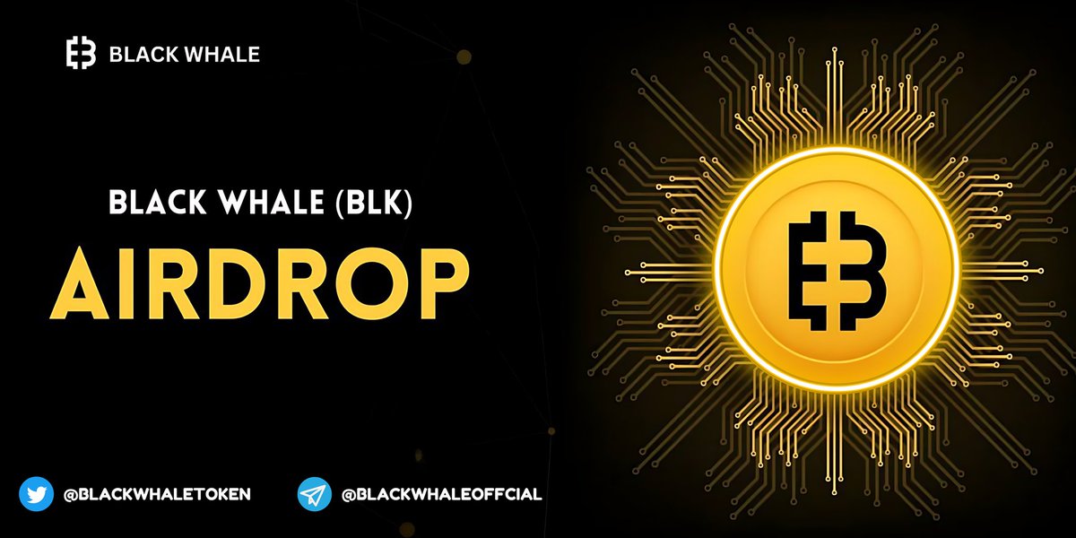 💥 BlackWhale (BLK) AIRDROP LIVE! 🎁 Earn 2 BLK (~40$) For Completing Task 👩‍👩‍👦 Earn 1 BLK (~20$) For Every Each Referral 👉 Join Here: telegram.me/BLKAirdropBot?… ⏰ This Black Whale tokens will be distributed instantly #Airdrop #CryptoGiveaway #Blockchain #BlackWhale #BLK #USDT