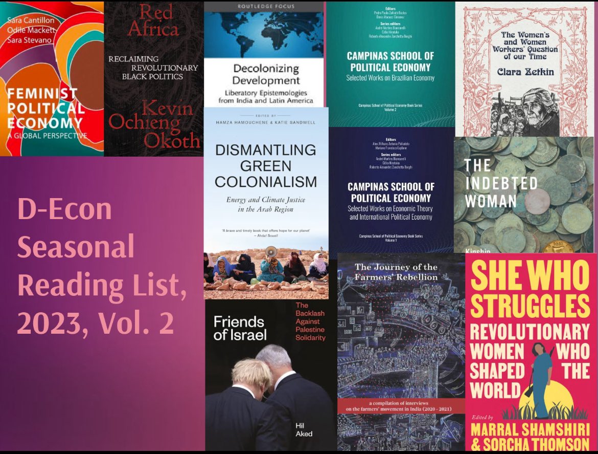 As the year comes to an end, and we head into the holiday season, here’s D-Econ’s second reading list, which has our recommendations of books published in the latter part of 2023! d-econ.org/d-econs-season…