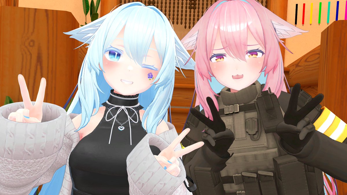 深夜のVR!
新しい衣装とかの導入がてらのんびり! 