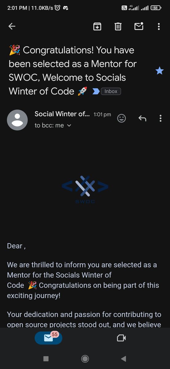 Subroto0108's tweet image. Hey folks, 
Got selected as Mentor and Project Admin for Social Winter of Code 4.0
Looking forward to the program and excited for it 🙌🏻✨.
#SWOC #SocialWinterOfCode #opensource