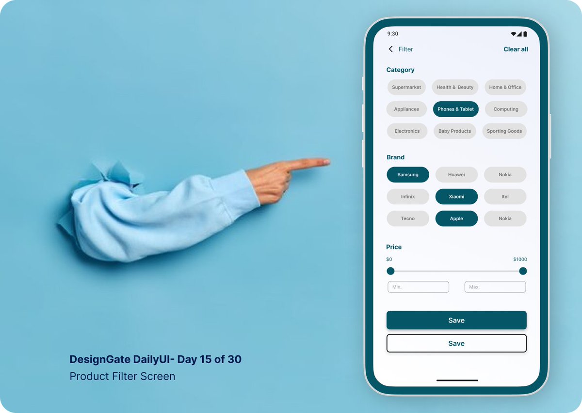 Daviree_way's tweet image. Product Filter Screen

#Designgate30DaysUIChallenge #UIChallenge  #ecommerce #shopify #jumia