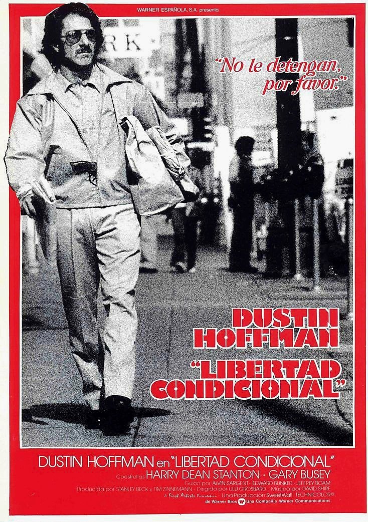 Spanish movie poster for #StraightTime (1978 - Dir. #UluGrosbard) #DustinHoffman #TheresaRussell #GaryBusey #HarrtDeanStanton #MEmmetWalsh