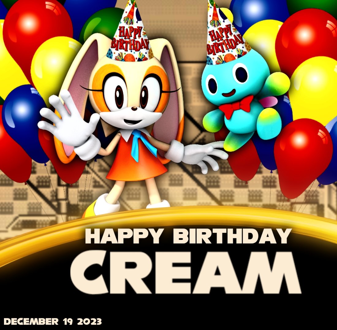 Happy Birthday To Cream #cream #creamtherabbit #sonic #sonicadvance2 #21stAnniversary #21stbirthday