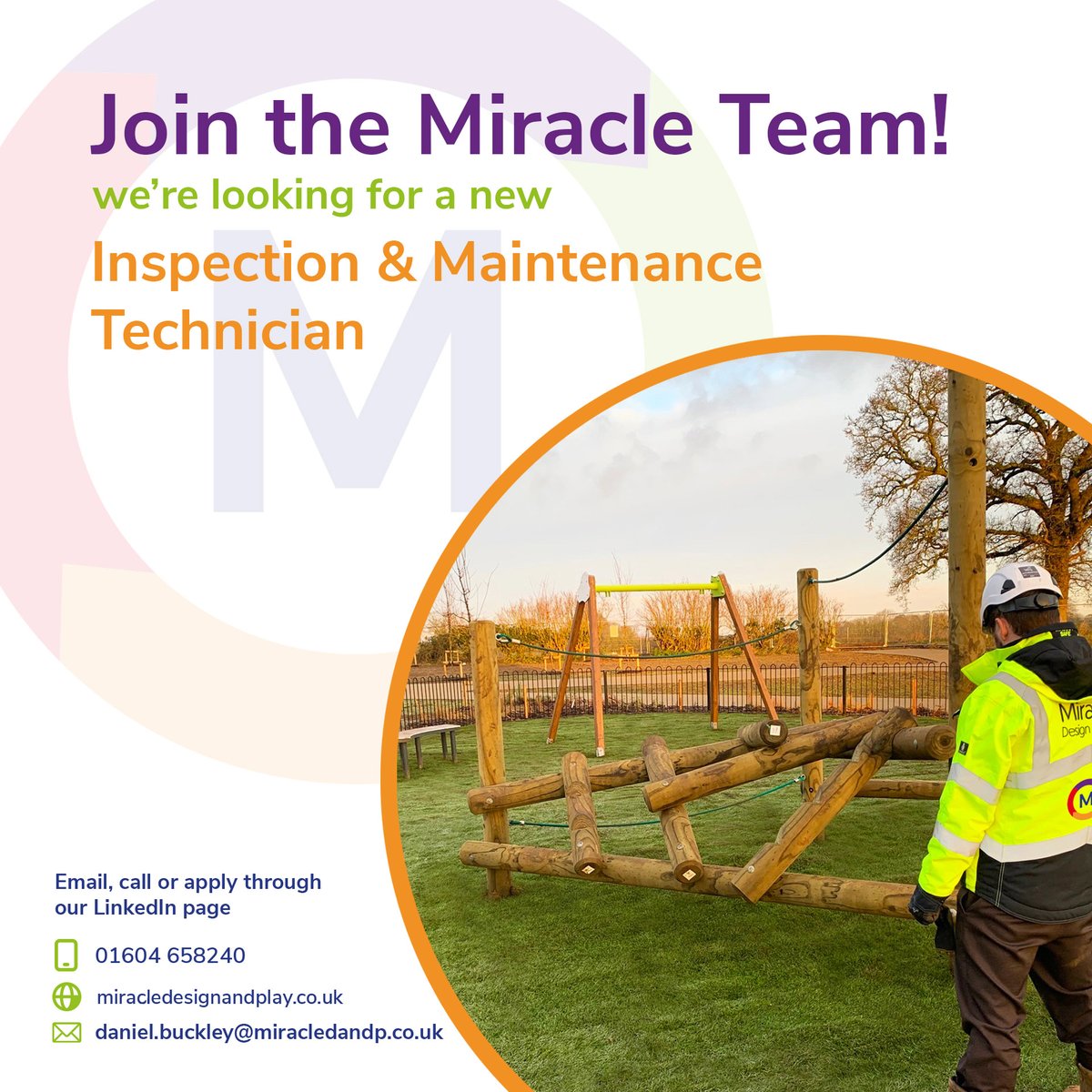 Miracle Design and Play (@miracledandp) on Twitter photo ✨WE'RE HIRING✨
Contact us today through our LinkedIn or email daniel.buckley@miracledandp.co.uk to be considered!
ow.ly/U70p50Qk39H
#jobvacancy #hiring ✨WE'RE HIRING✨
Contact us today through our LinkedIn or email daniel.buckley@miracledandp.co.uk to be considered!
ow.ly/U70p50Qk39H
#jobvacancy #hiring