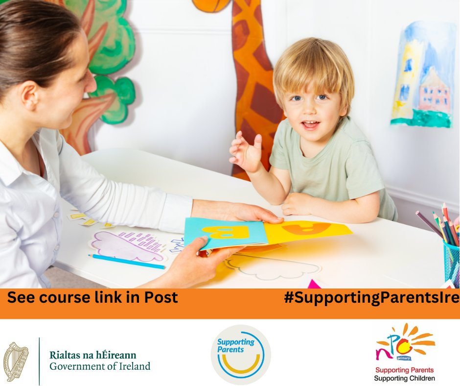The National Parents Council are offering a free online programme on Early Learning at Home. This 35-minute course helps to educate parents around the importance of learning at home and enable them to support their children’s learning and development Link bit.ly/3uNhDet