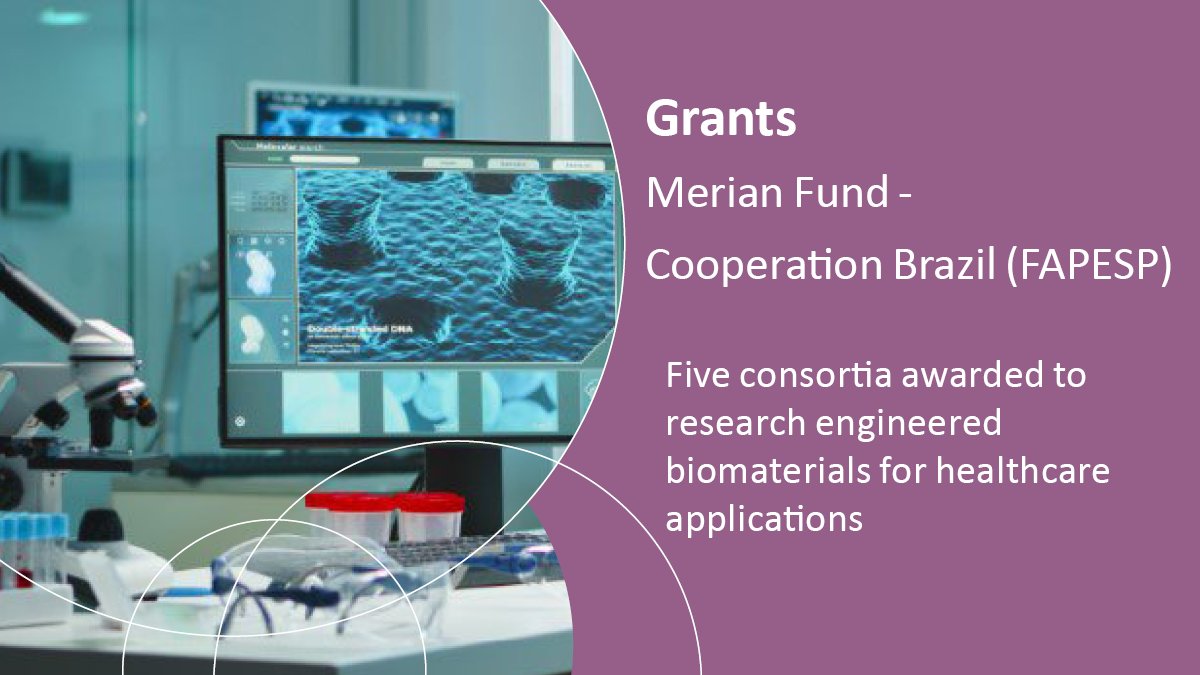 Five Brazilian-Dutch consortia have been awarded to research engineered biomaterials for healthcare applications. For this ninth FAPESP-NWO call, the focus is on inter- and transdisciplinary research on engineered biomaterials for healthcare applications. nwo.nl/en/news/five-b…