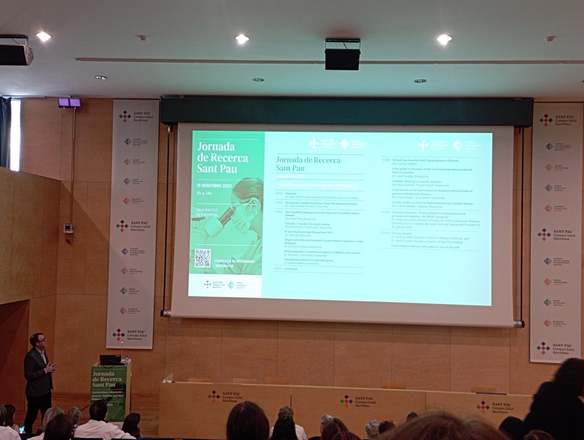 Sant Pau Memory Unit (@santpaumemory) on Twitter photo Avui es celebra el Retreat Anual del <a href="/IRSantPau/">Institut de Recerca Sant Pau</a>, aquest any centrat en el programa transversal: Medicina genòmica i malalties rares 👩🏼🔬🧬🧫🔬 Avui es celebra el Retreat Anual del <a href="/IRSantPau/">Institut de Recerca Sant Pau</a>, aquest any centrat en el programa transversal: Medicina genòmica i malalties rares 👩🏼🔬🧬🧫🔬