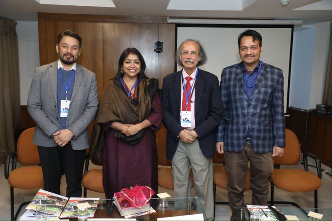 The event was graced by Ms <a href="/archanavarmaIAS/">Archana Varma IAS 95 Assam</a>, Mission Director, <a href="/nwmgoi/">National Water Mission</a>, <a href="/MinOfJalShakti/">Ministry of Jal Shakti</a>, <a href="/DrVibhaDhawan/">Dr Vibha Dhawan</a>, DG, TERI, Dr <a href="/sksarkarteri/">SK Sarkar</a>, Distinguished Fellow, TERI, Mr <a href="/janshuman/">Anshuman</a>, Director, TERI, &amp; Mr Mannu ji Upadhyay, Director, Bureau of Water Use Efficiency, <a href="/nwmgoi/">National Water Mission</a>.