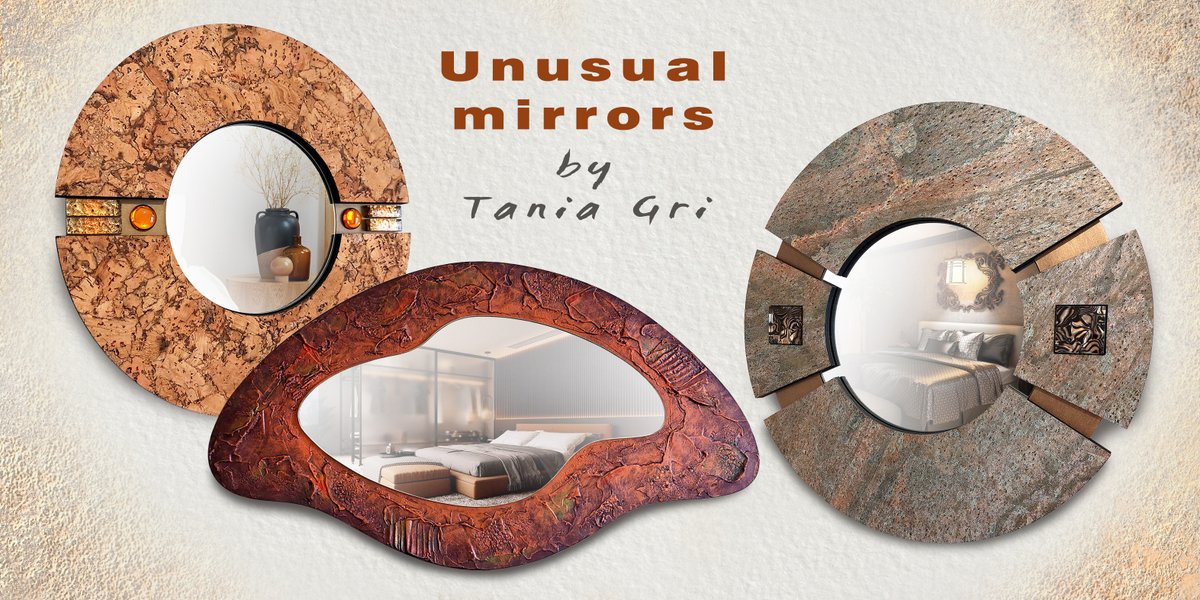 Wall mirrors | Trendy shapes and unique materials
Learn more 👉 tangridecor.com/Mirrors/
Wall decor by Tania Gri
#interiordesign #mirrors #wallmirrors #interiordecor #decorativemirror #interiors #architecture #home #walldecor #homedecoration #roomdecor